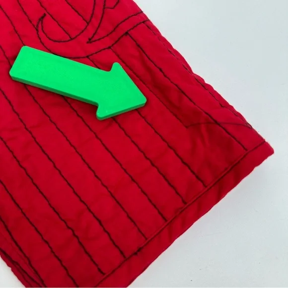 Chicos Jacket Womens 0 US Sz S 4 Red Paisley Quilted Cotton Buttons READ - Picture 10 of 11